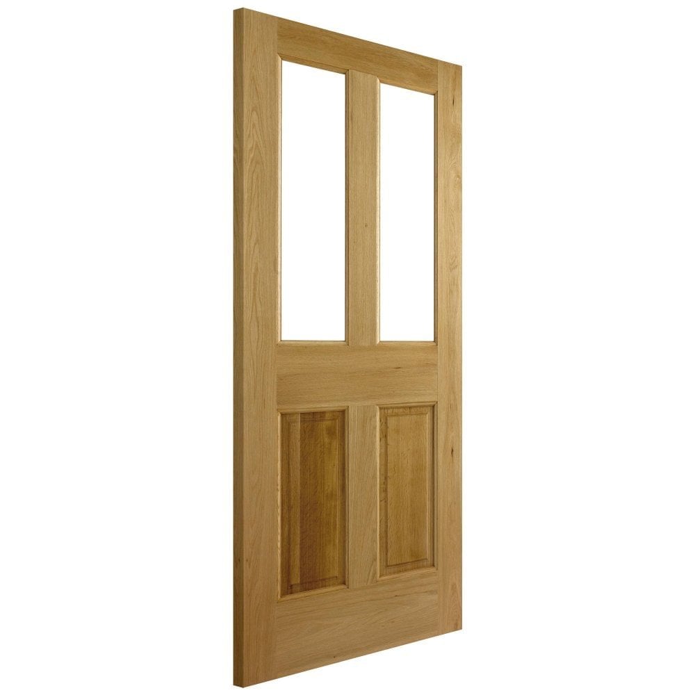 Traditional Oak External Door - 2 Pane (Unglazed)